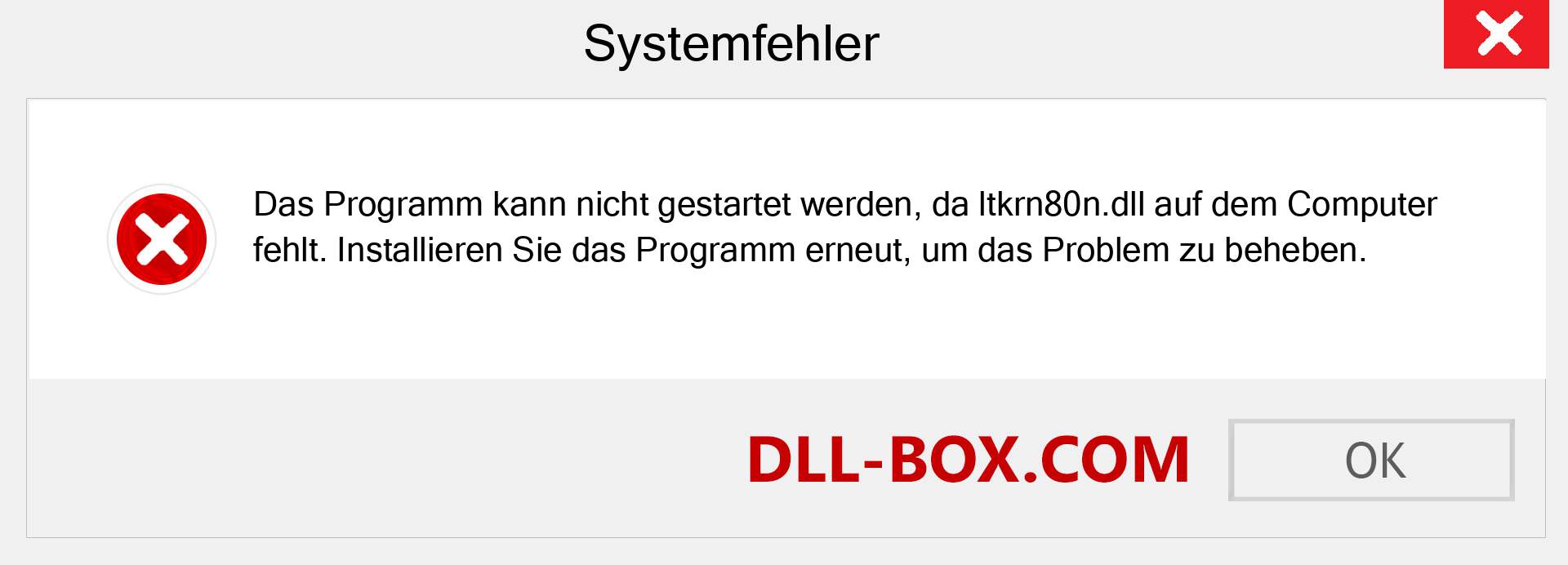 ltkrn80n.dll-Datei fehlt?. Download für Windows 7, 8, 10 - Fix ltkrn80n dll Missing Error unter Windows, Fotos, Bildern