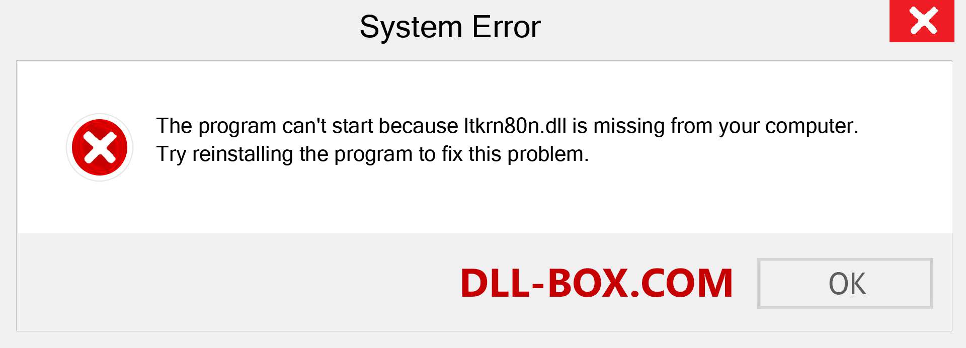  ltkrn80n.dll file is missing?. Download for Windows 7, 8, 10 - Fix  ltkrn80n dll Missing Error on Windows, photos, images